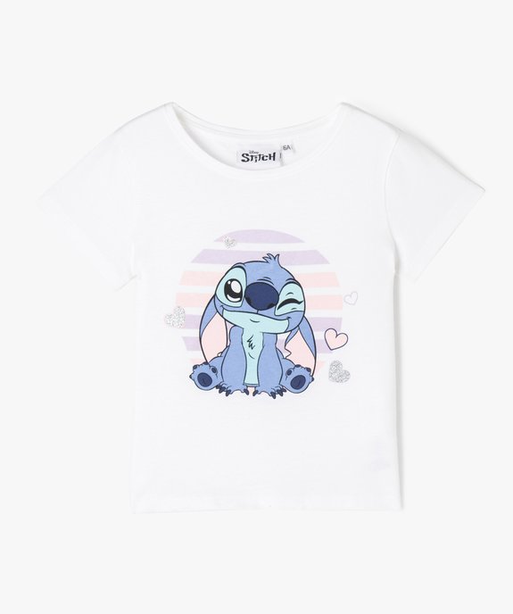 Pyjashort imprime Stitch a paillettes fille Disney