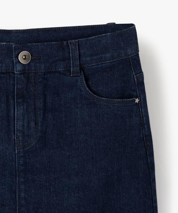 Jupe fille en jean extensible vue2 - GEMO (JUNIOR) - GEMO
