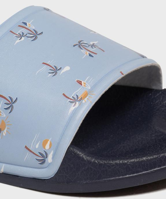 Mules de plage à motifs palmiers garçon vue6 - GEMO (PLAGE) - GEMO