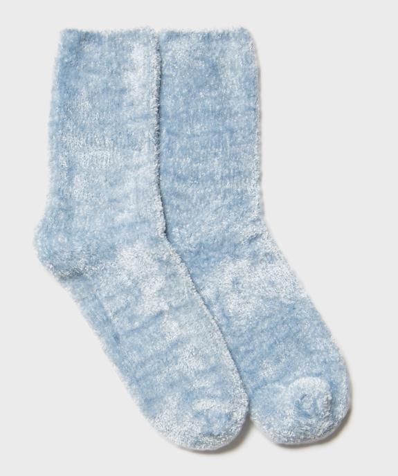 Chaussettes en maille chenille douce et épaisse femme vue1 - GEMO 4G FEMME - GEMO