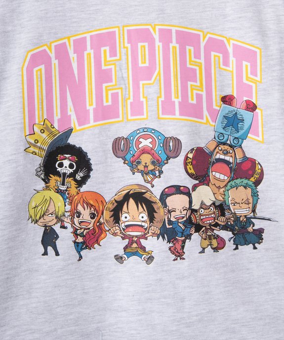 Pyjashort fille bicolore à motif – One Piece vue2 - ONE PIECE - GEMO