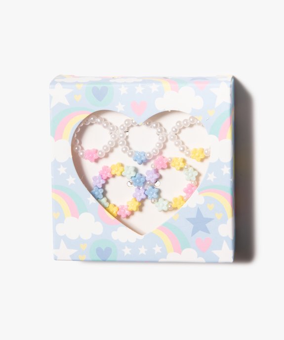 Coffret de bagues élastiques pour fille (lot de 5) vue1 - GEMO (ACCESS) - GEMO
