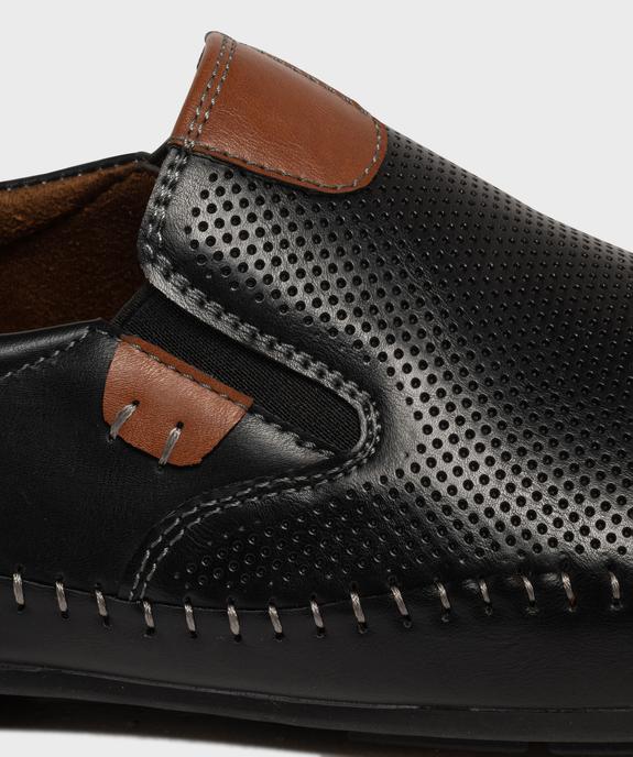 Mocassins slip-on avec semelle intérieure cuir homme - Urban Steps vue7 - URBAN STEPS - GEMO
