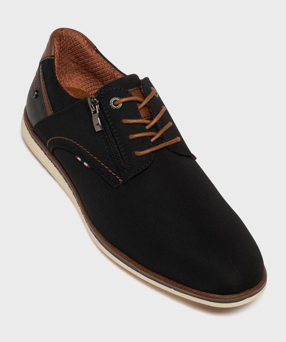 Derbies décontractés fermeture lacets et zip homme - Mario Baldano vue6 - MARIO BALDANO - GEMO