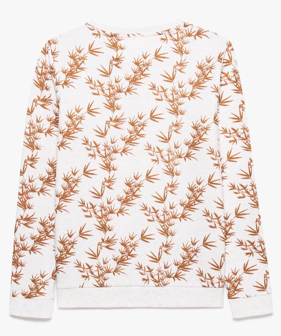 Sweat fille en jersey bouclette à motifs all over vue2 - GEMO (JUNIOR) - GEMO