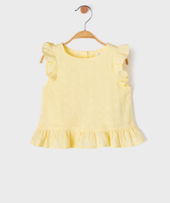 Blouse sans manches à motifs brodés bébé fille vue1 - GEMO(BEBE DEBT) - GEMO