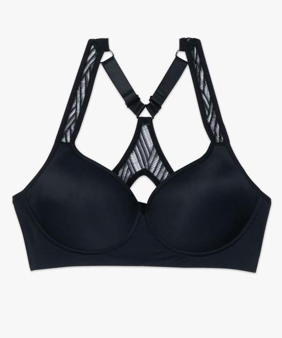 Soutien-gorge de sport avec dos croisé – Maintien fort vue4 - GEMO(HOMWR FEM) - GEMO