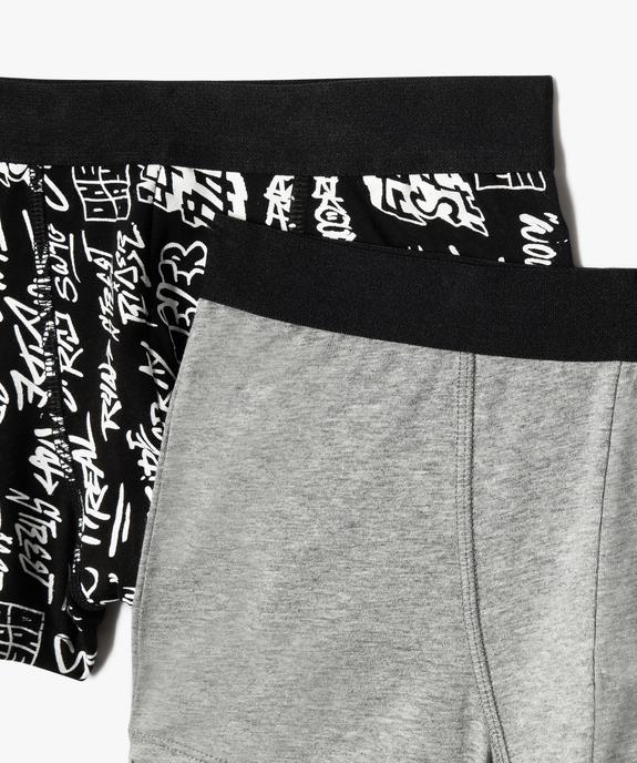 Boxers en coton stretch garçon (lot de 2)  vue2 - GEMO 4G GARCON - GEMO