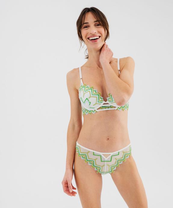 Soutien-gorge push-up en dentelle vue3 - GEMO(HOMWR FEM) - GEMO