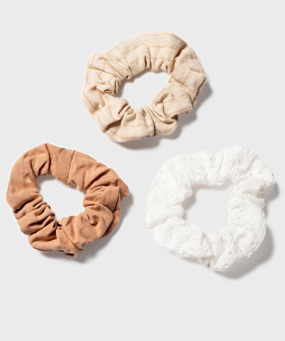 Chouchous pour les cheveux matières variées (lot de 3) vue1 - GEMO (ACCESS) - GEMO