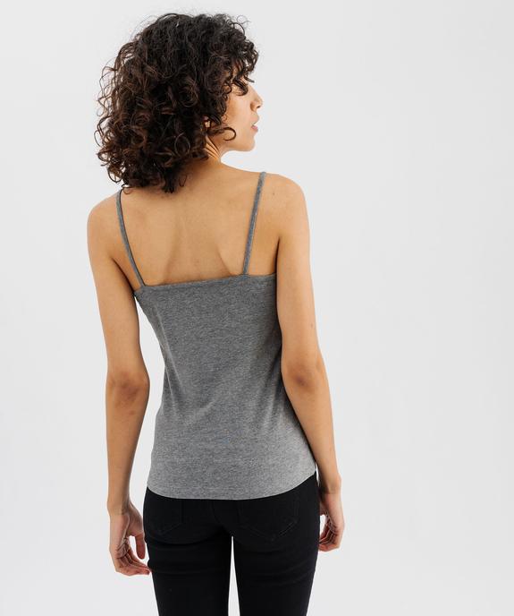 Débardeur uni à fines bretelles femme vue10 - GEMO(FEMME PAP) - GEMO