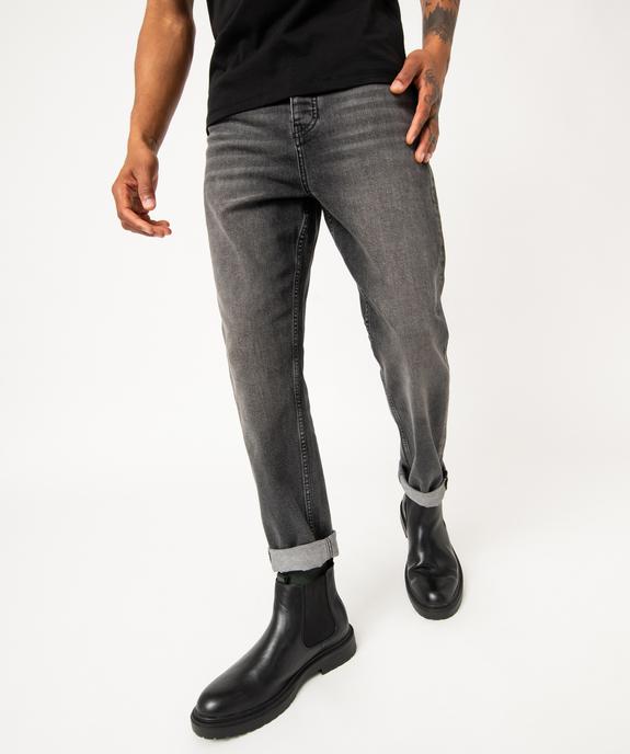 Jean tapered délavé homme vue1 - GEMO (HOMME) - GEMO