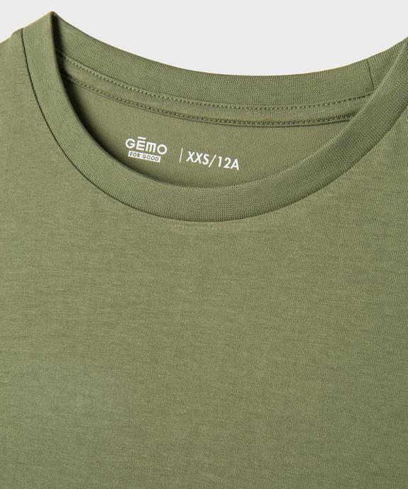 Débardeur uni en coton garçon vue2 - GEMO 4G GARCON - GEMO