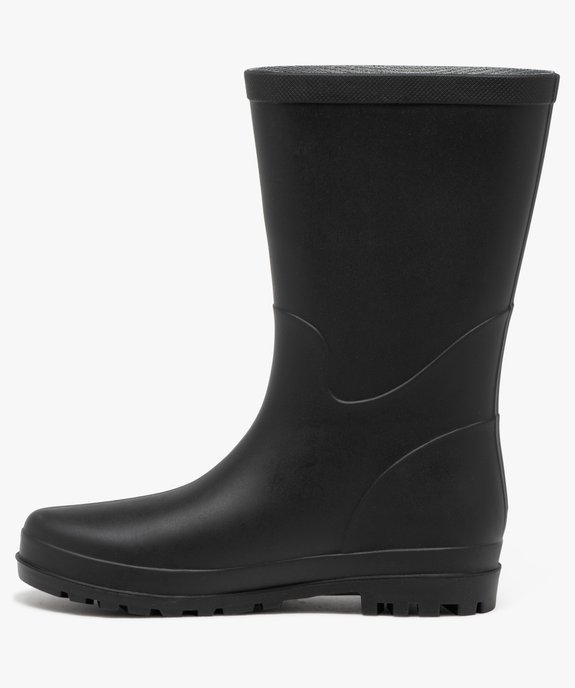 Bottes de pluie femme unies à semelle crantée vue3 - GEMO (EQUIPT) - GEMO