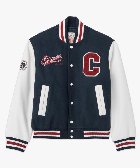 Blouson bomber homme avec manches contrastantes – Camps United vue4 - CAMPS UNITED - GEMO