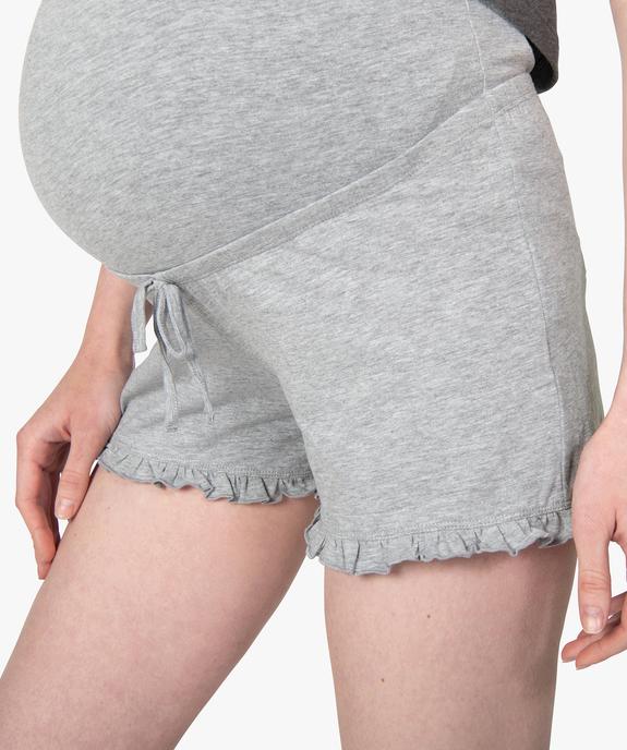 Pyjama de grossesse 2 pièces : débardeur à bretelles et short vue2 - GEMO (MATER) - GEMO