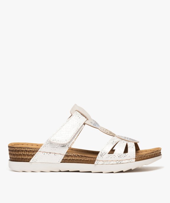 Mules confort à bride scratch et strass femme  vue1 - G'FLEX - GEMO