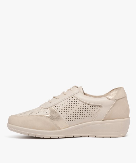 Chaussures confort esprit basket femme vue3 - G'FLEX GEMO FOR GOOD - GEMO