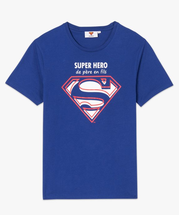 Tee-shirt homme avec motif et inscription - Superman vue4 - SUPERMAN - GEMO