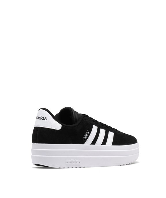 Baskets en cuir VL Court bold avec semelle plateforme femme - Adidas vue10 - ADIDAS - GEMO