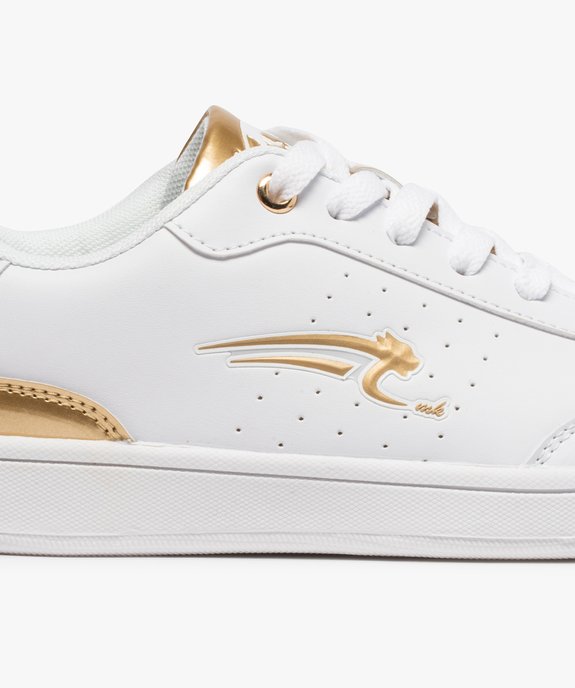 Tennis femme à lacets avec détails métallisés - Airness vue6 - AIRNESS - GEMO
