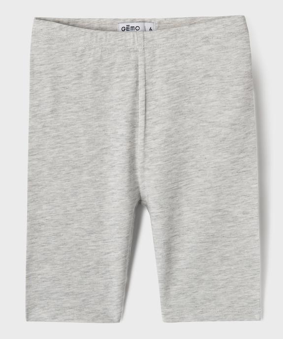 Legging court cycliste uni fille vue7 - GEMO 4G FILLE - GEMO