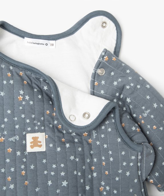 Gigoteuse bébé hiver à manches amovibles motif étoiles – LuluCastagnette vue2 - LULUCASTAGNETTE - GEMO