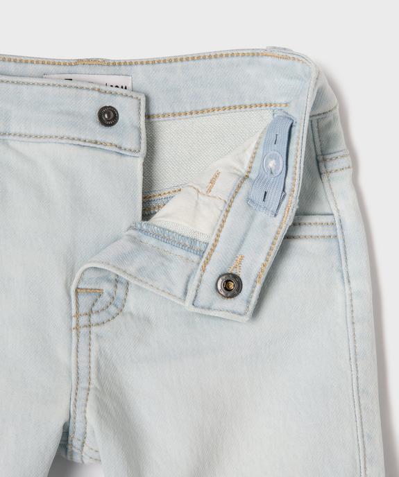 Short en jean extensible avec taille ajustable bébé garçon vue2 - GEMO 4G BEBE - GEMO