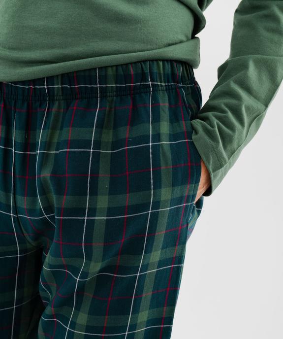 Pyjama à manches longues et pantalon à carreaux homme vue6 - GEMO(HOMWR HOM) - GEMO