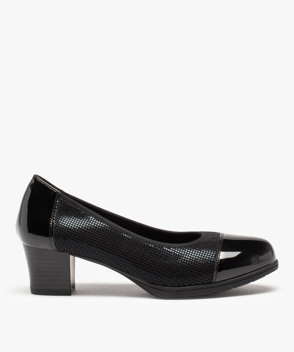 Escarpins confort femme à talon et bout vernis vue1 - GEMO (CONFORT) - GEMO