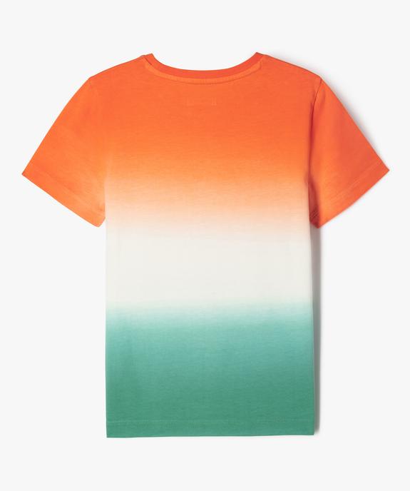 Tee-shirt manches manches courtes tie-and-dye garçon vue3 - GEMO (ENFANT) - GEMO