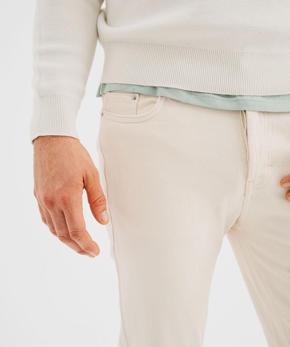 Jean Straight en denim extensible au coloris unique homme vue3 - GEMO 4G HOMME - GEMO