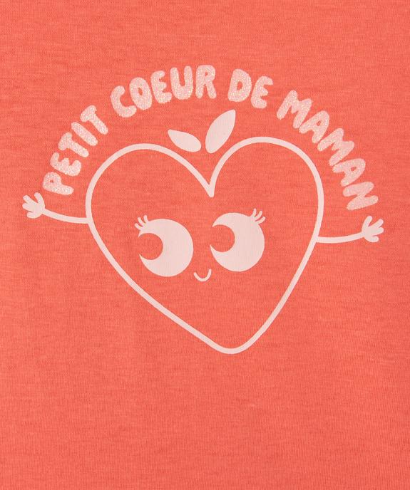 Tee-shirt à manches longues à message bébé fille vue2 - PREMIER PRIX BY GEMO - GEMO
