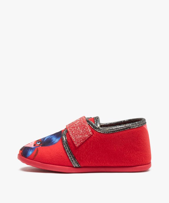 Chaussons fille en velours ras imprimé - Miraculous vue3 - MIRACULOUS - GEMO