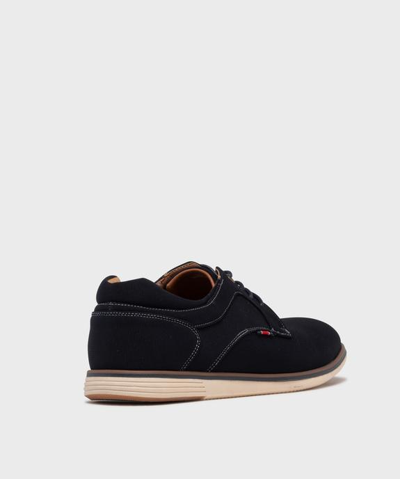 Derbies dessus textile à semelle sport homme vue5 - MARIO BALDANO - GEMO