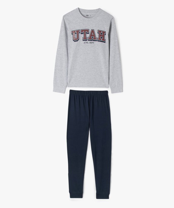 Pyjama léger 2 pièces en jersey de coton garçon  vue1 - GEMO 4G GARCON - GEMO