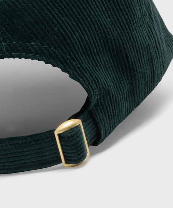 Casquette baseball en velours côtelée femme vue2 - GEMO (ACCESS) - GEMO