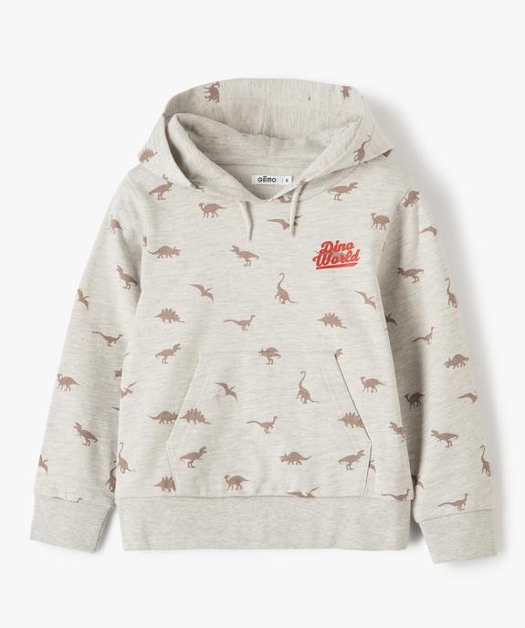 Sweat garçon à capuche avec motif vue1 - GEMO (ENFANT) - GEMO