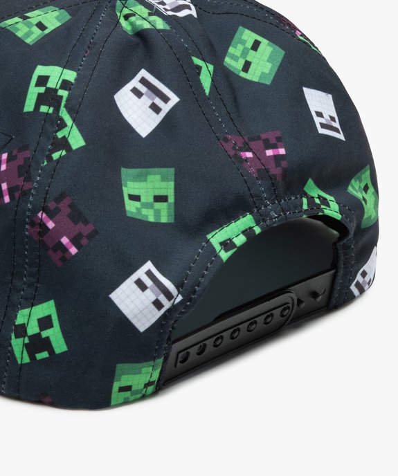 Casquette garçon snapback imprimée - Minecraft vue2 - MINECRAFT - GEMO