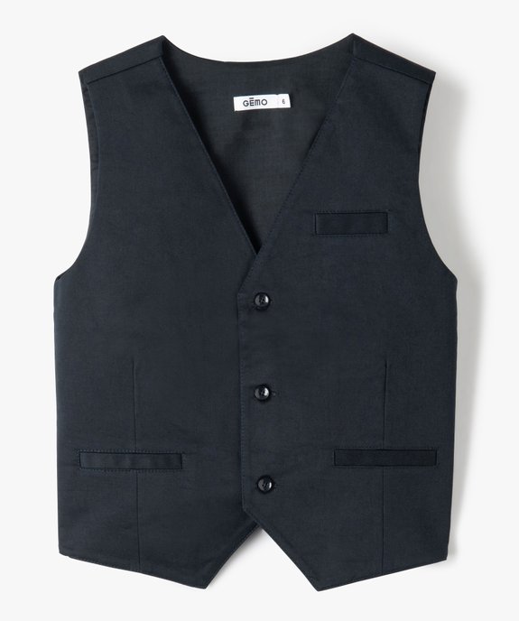Gilet de costume garçon sans manches vue1 - GEMO (ENFANT) - GEMO