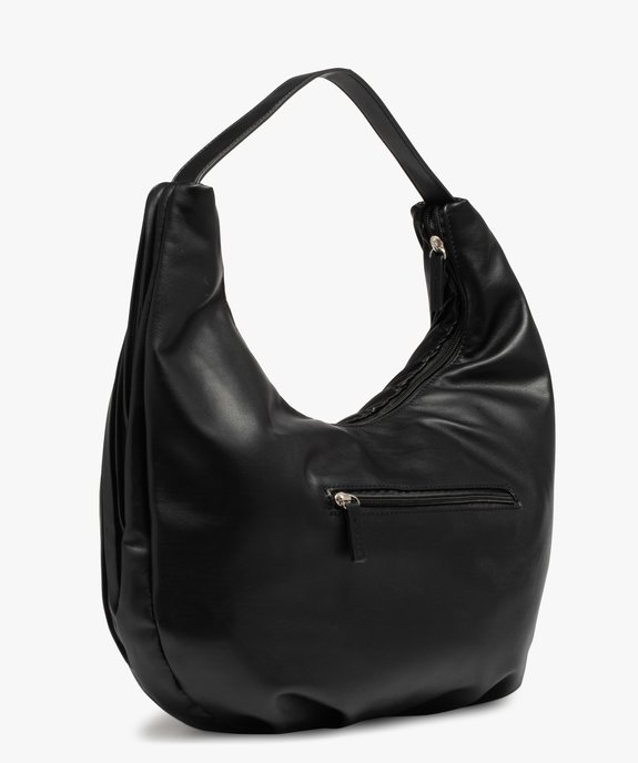 Sac femme forme demi-lune avec devant plissé vue2 - GEMO (ACCESS) - GEMO