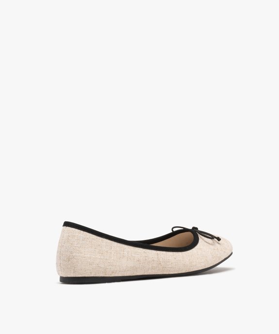 Ballerines en toile avec noeud élastique femme - Valentina Baldano vue6 - VALENTINA BALDA - GEMO