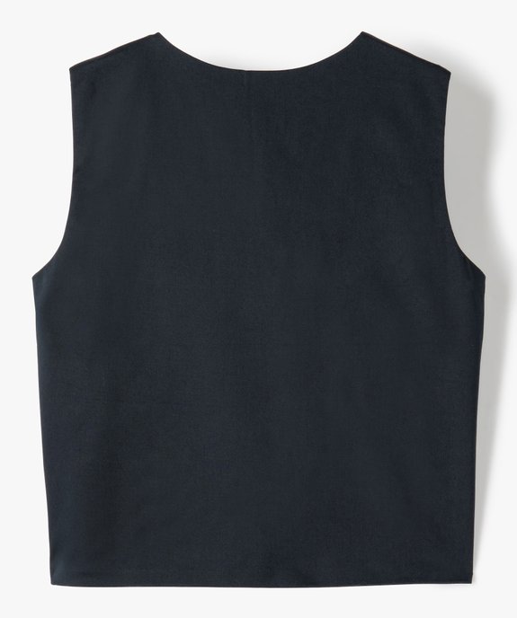 Gilet de costume garçon sans manches vue3 - GEMO (ENFANT) - GEMO