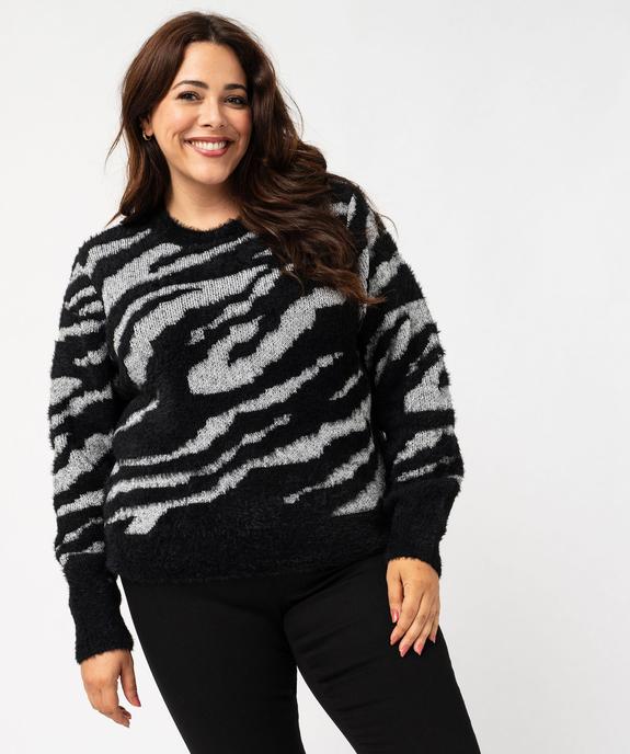 Pull en maille  et fil pailleté femme grande taille vue2 - GEMO (G TAILLE) - GEMO