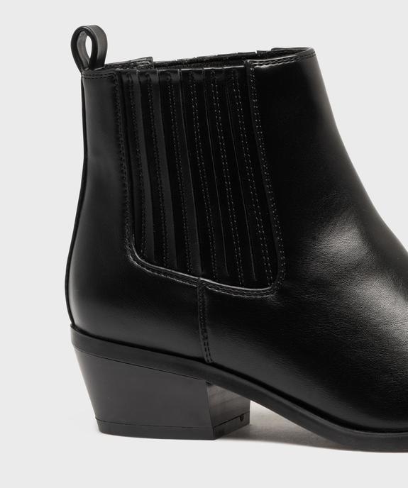 Boots Chelsea esprit Santiag femme - Follow Me vue6 - FOLLOW ME - GEMO