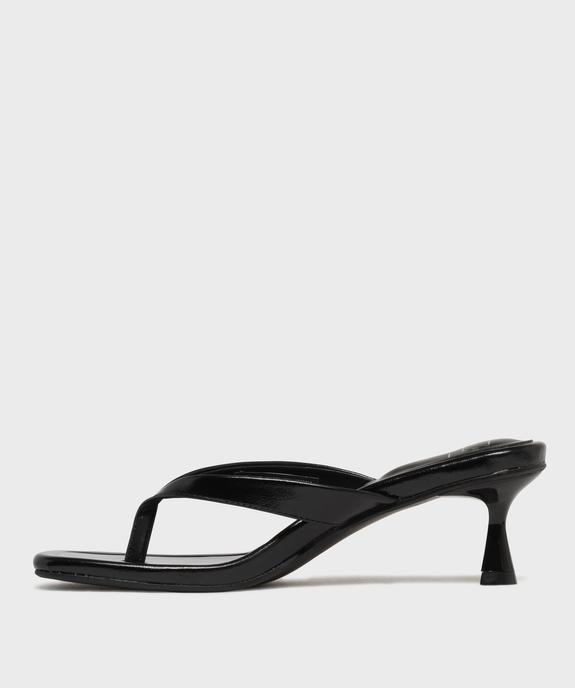 Mules à talon et à entredoigt femme vue3 - FOLLOW ME - GEMO