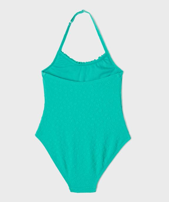 Maillot de bain 1 pièce avec fronces fille vue3 - GEMO (ENFANT) - GEMO
