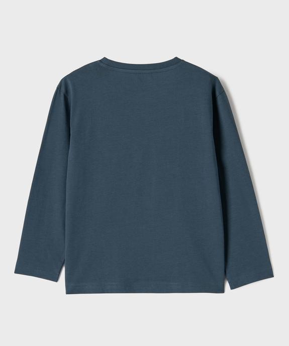 Tee-shirt manches longues avec large motif garçon vue3 - GEMO 4G GARCON - GEMO