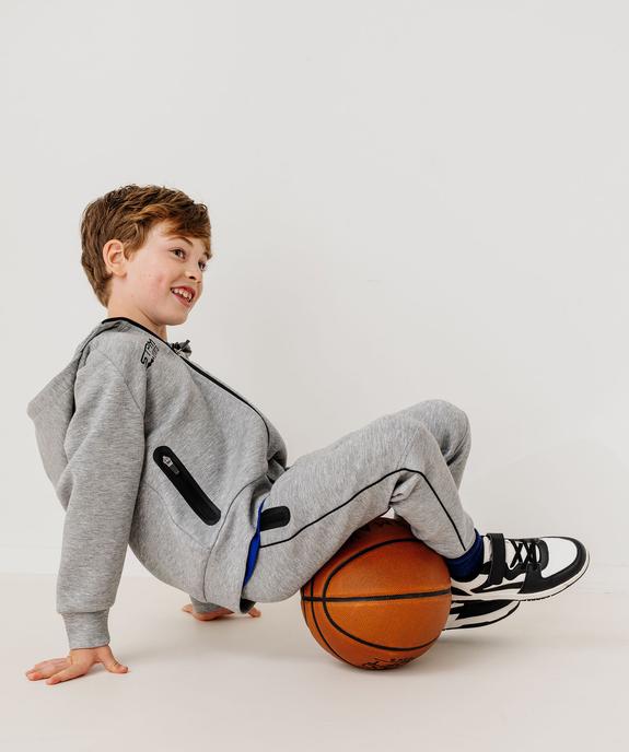 Sweat de sport zippé à capuche garçon vue6 - GEMO (ENFANT) - GEMO