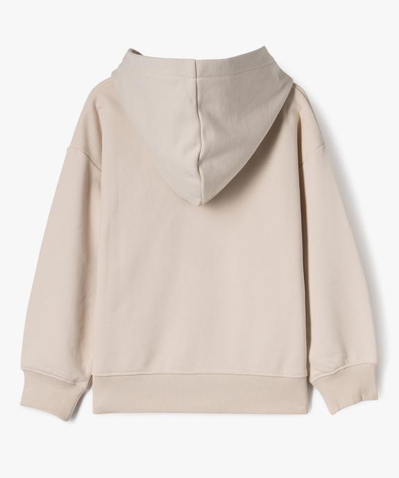Sweat à capuche molletonné garçon vue3 - GEMO (ENFANT) - GEMO